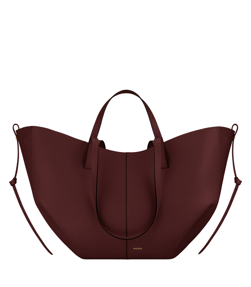 Polène CYME Cerise Noire Grainé — authentic Polène bag