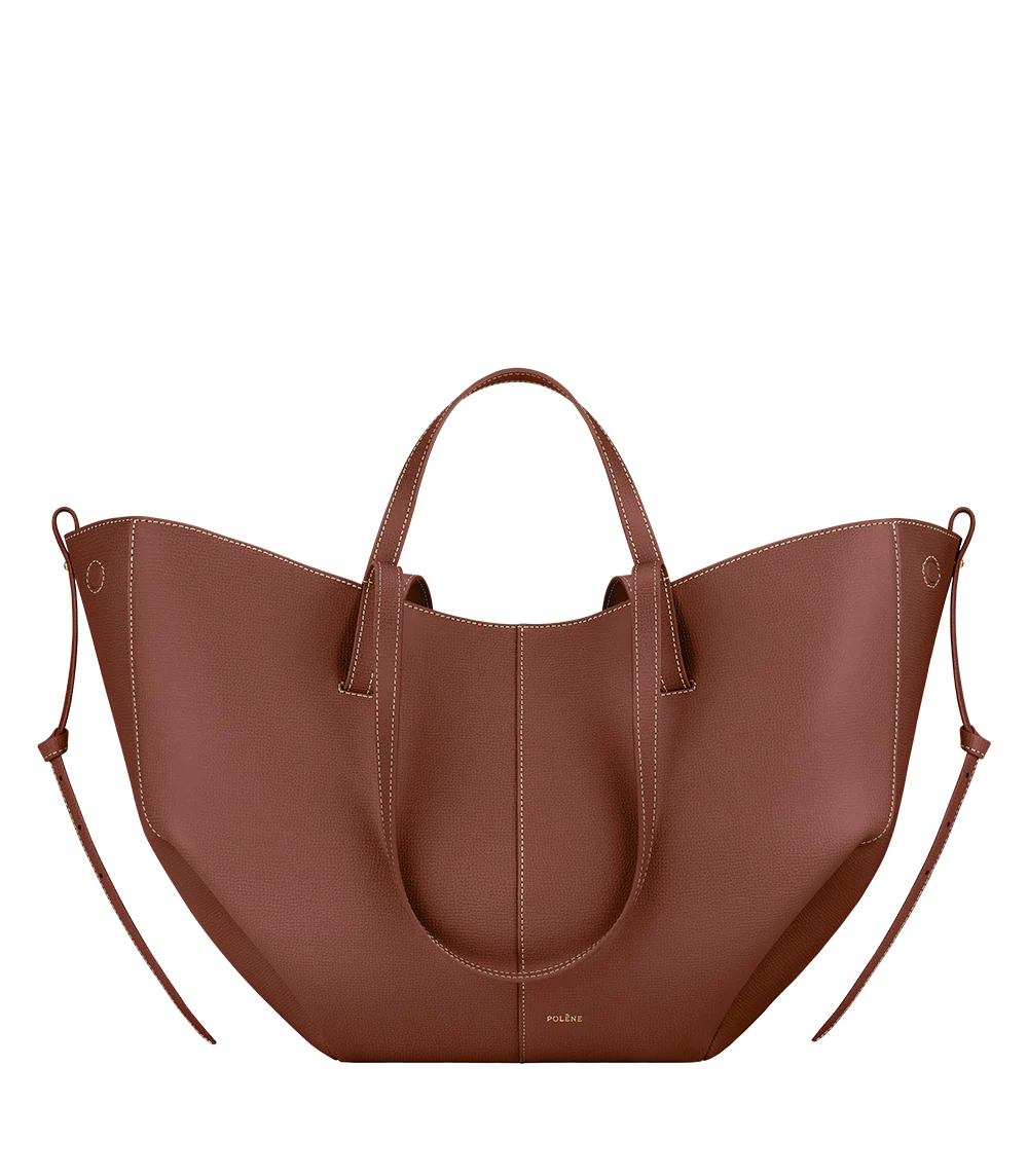 Polène CYME Cognac Grainé — authentic Polène bag
