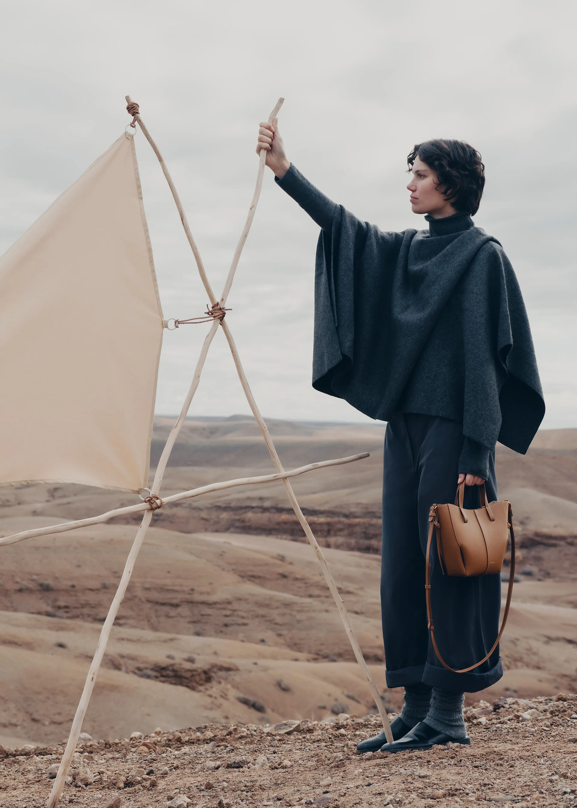 CYME MINI Camel Grainé