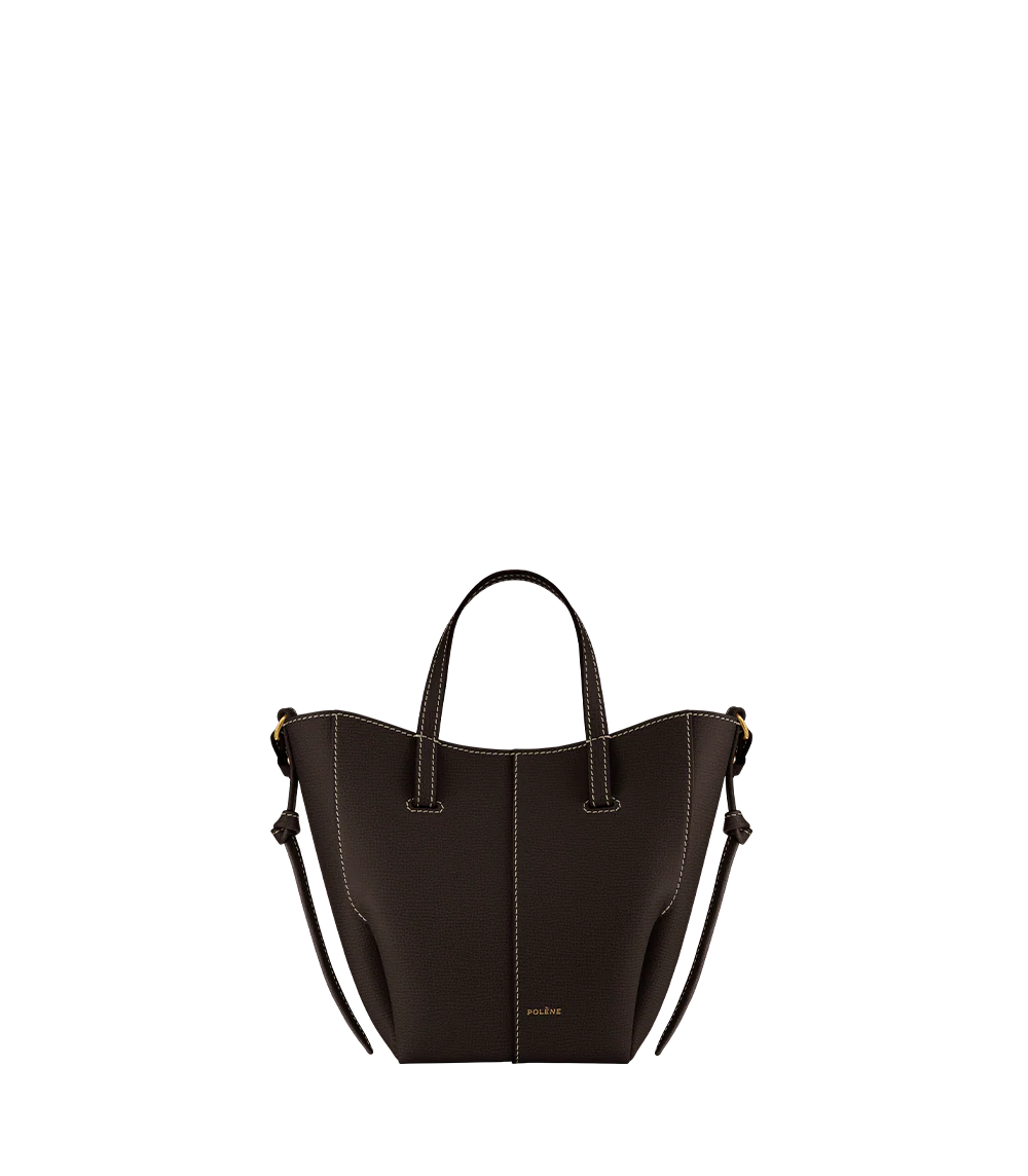 Polène CYME MINI Ébène Grainé — authentic Polène bag