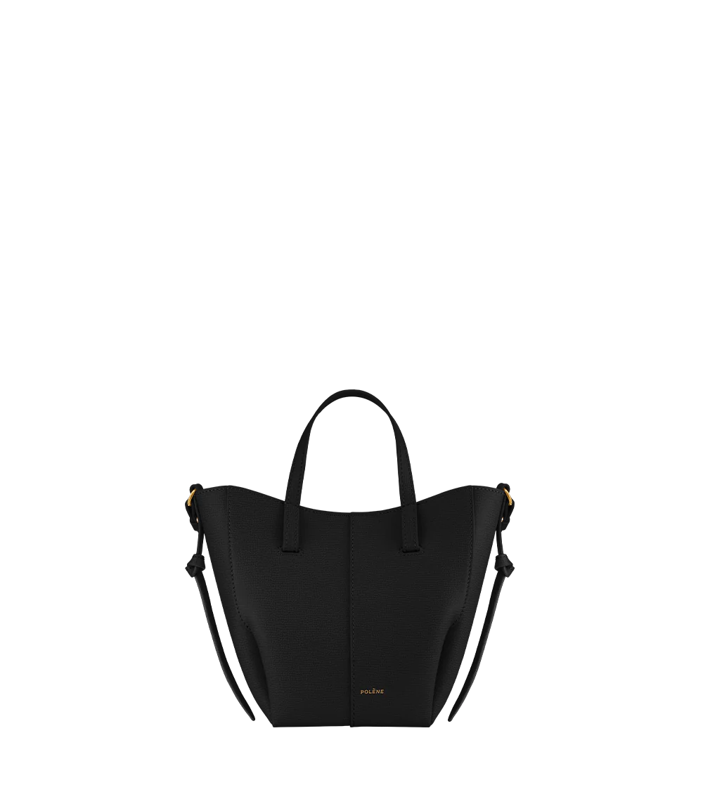 Polène CYME MINI Noir Grainé — authentic Polène bag