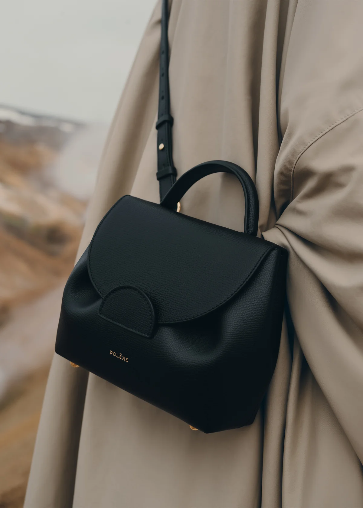 Sac Polène NUMÉRO UN NANO — Noir Grainé