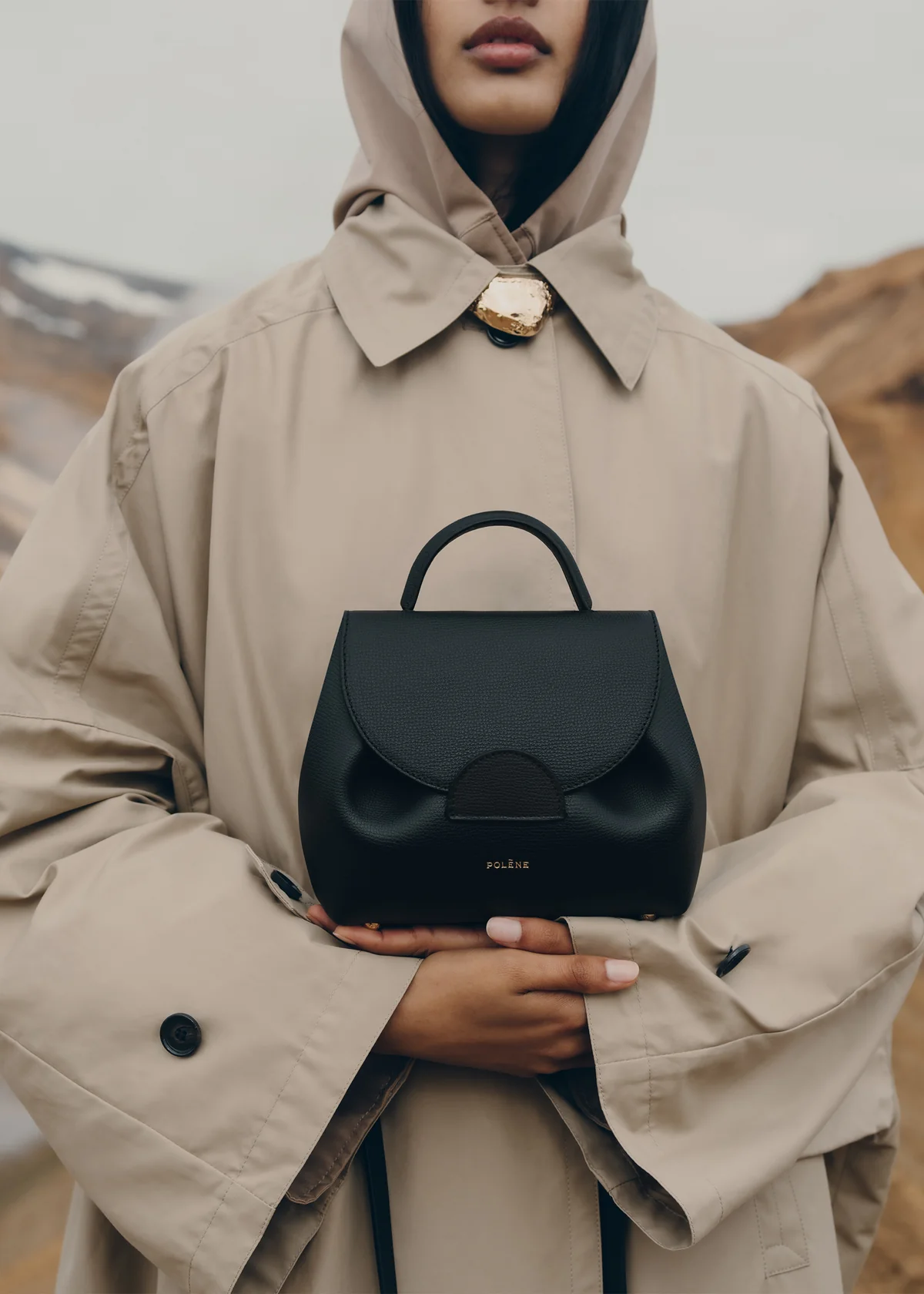 Sac Polène NUMÉRO UN NANO — Noir Grainé