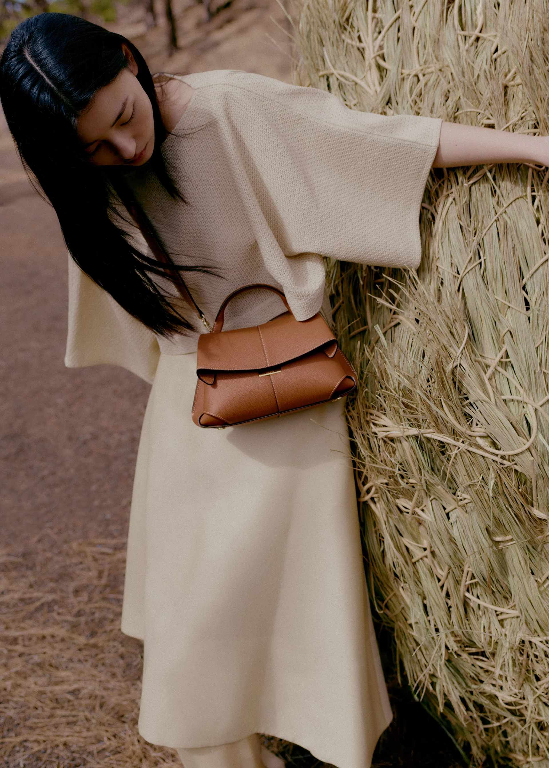 Sac Polène MOKKI MINI — Camel Grainé