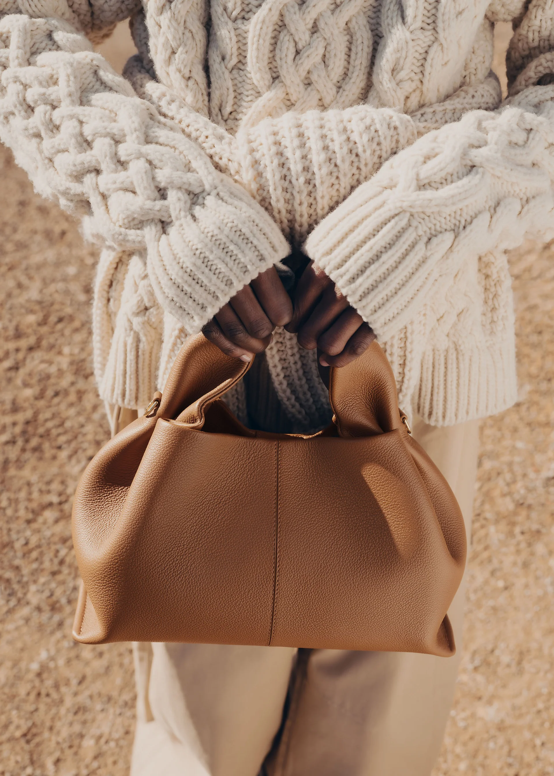 Sac Polène NUMÉRO NEUF — Camel Grainé