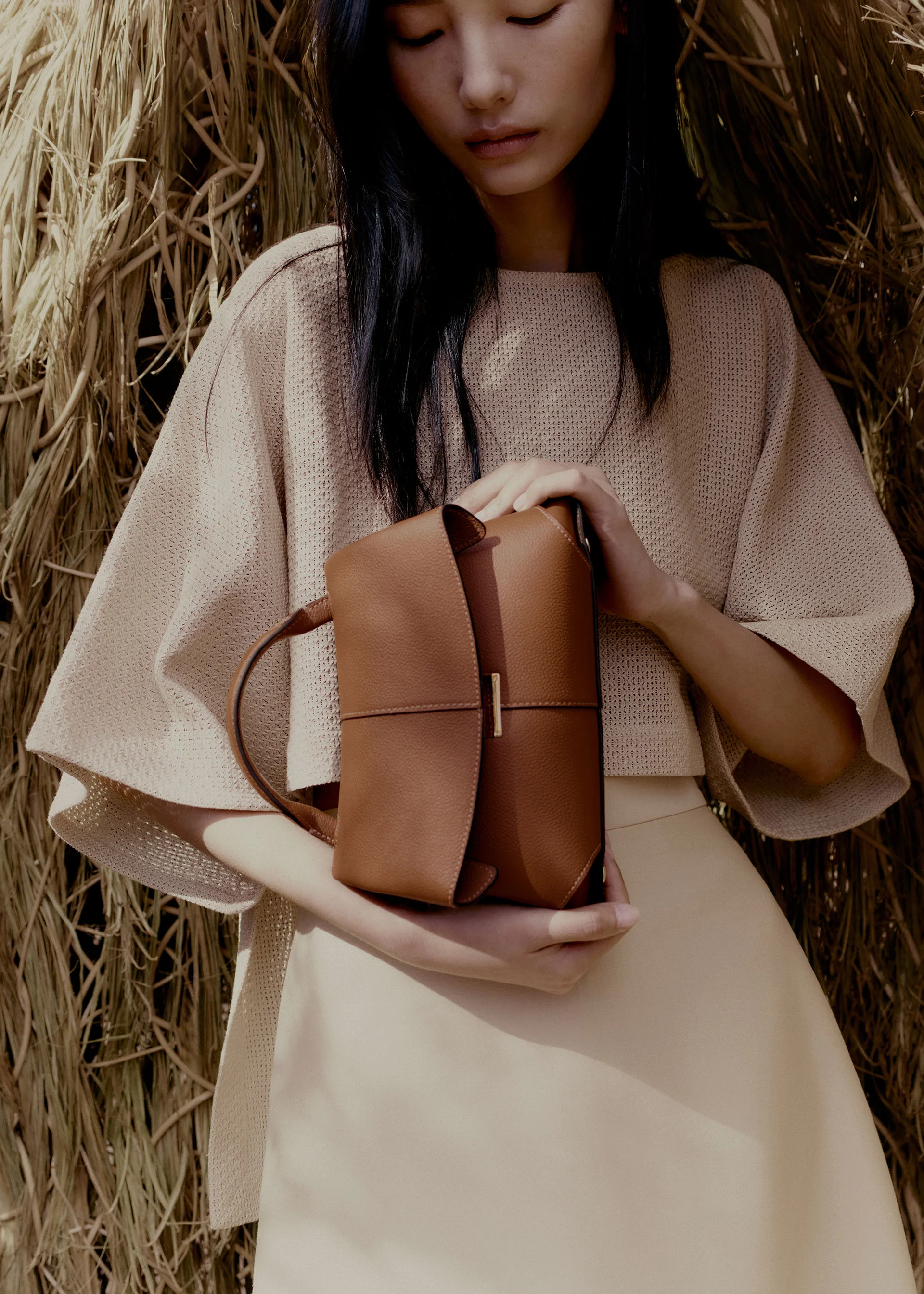 Sac Polène MOKKI MINI — Camel Grainé