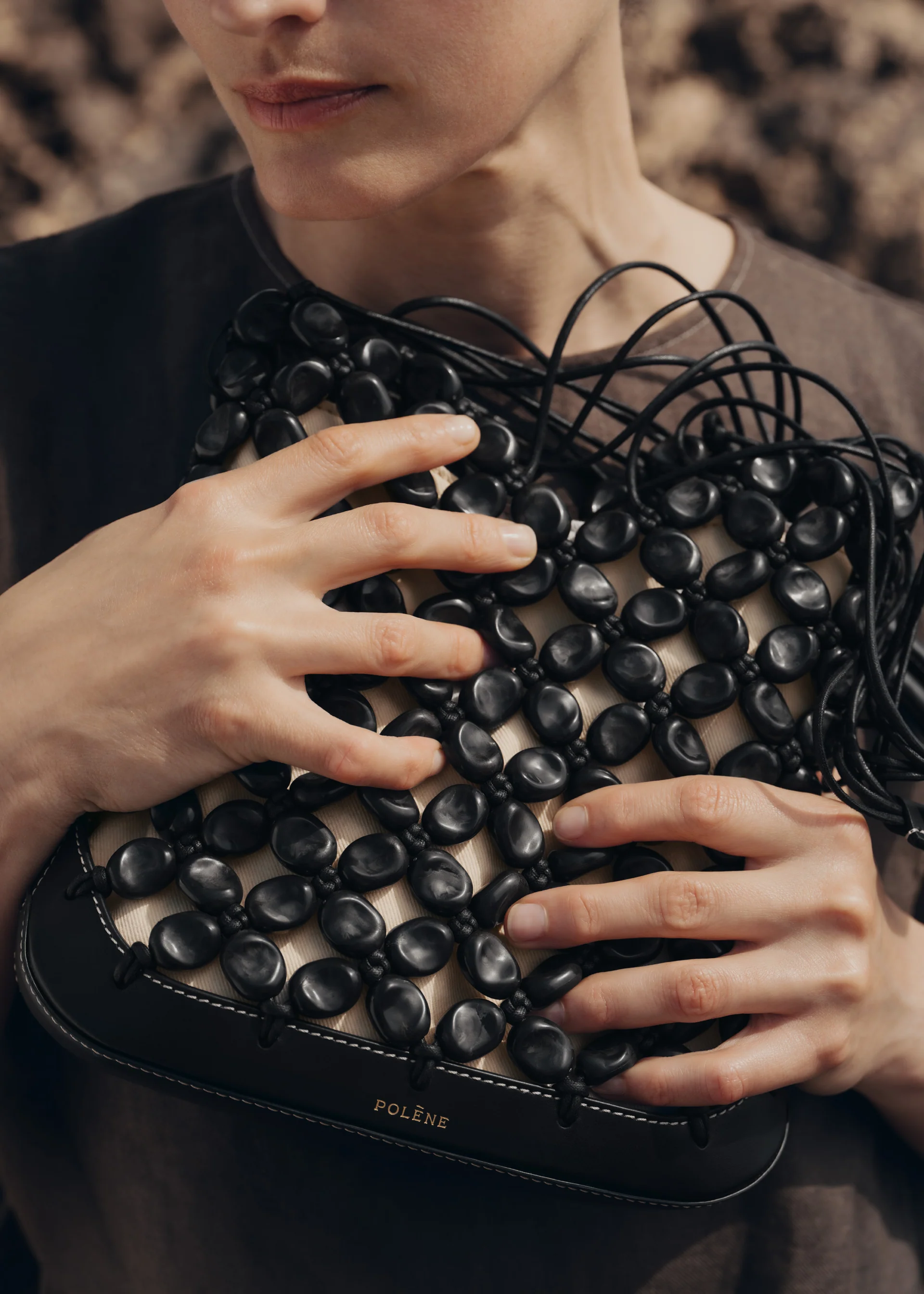 Sac Polène SOLÉ — Noir Lisse