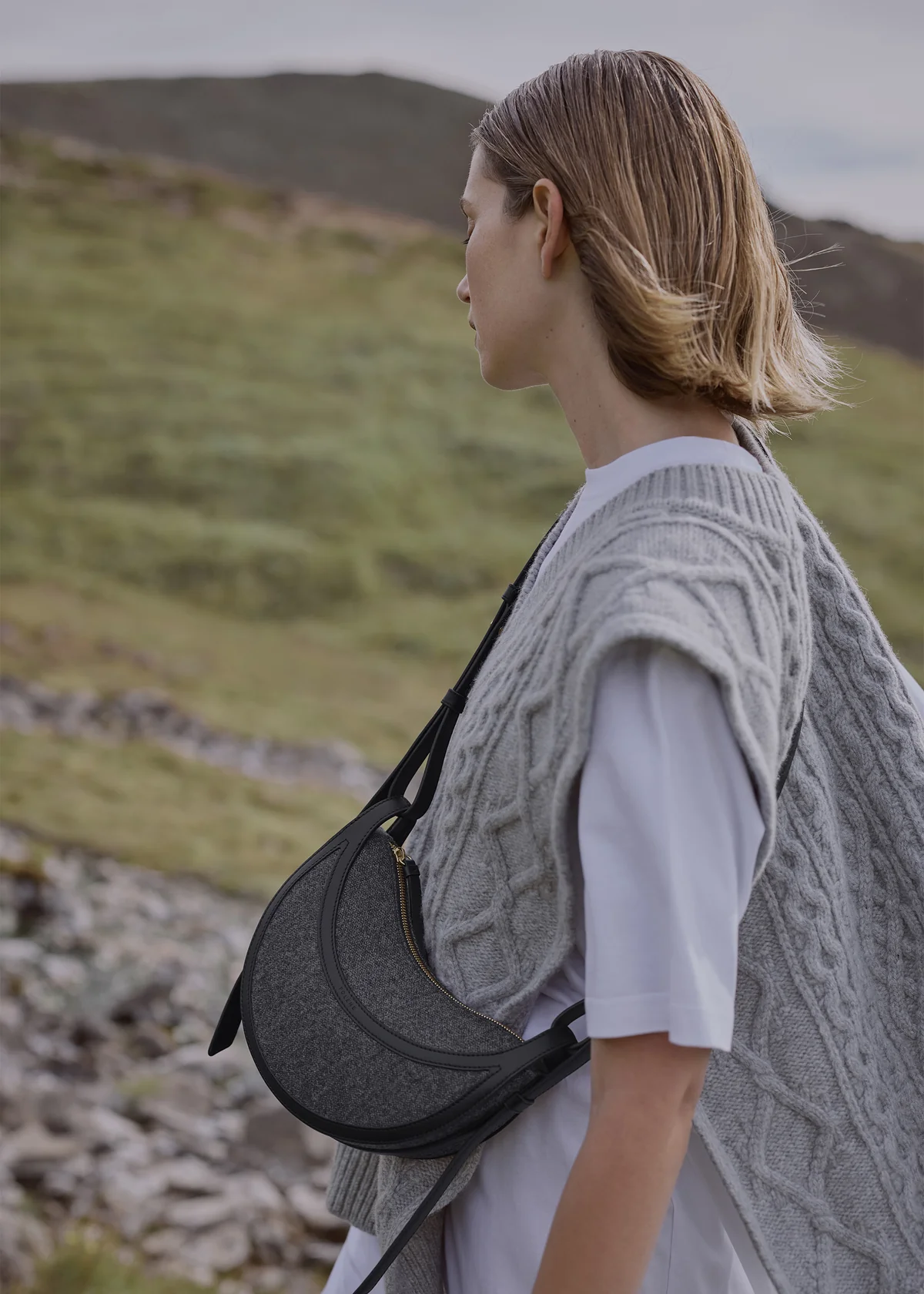 Sac Polène NUMÉRO DIX TISSÉ — Noir Tissé