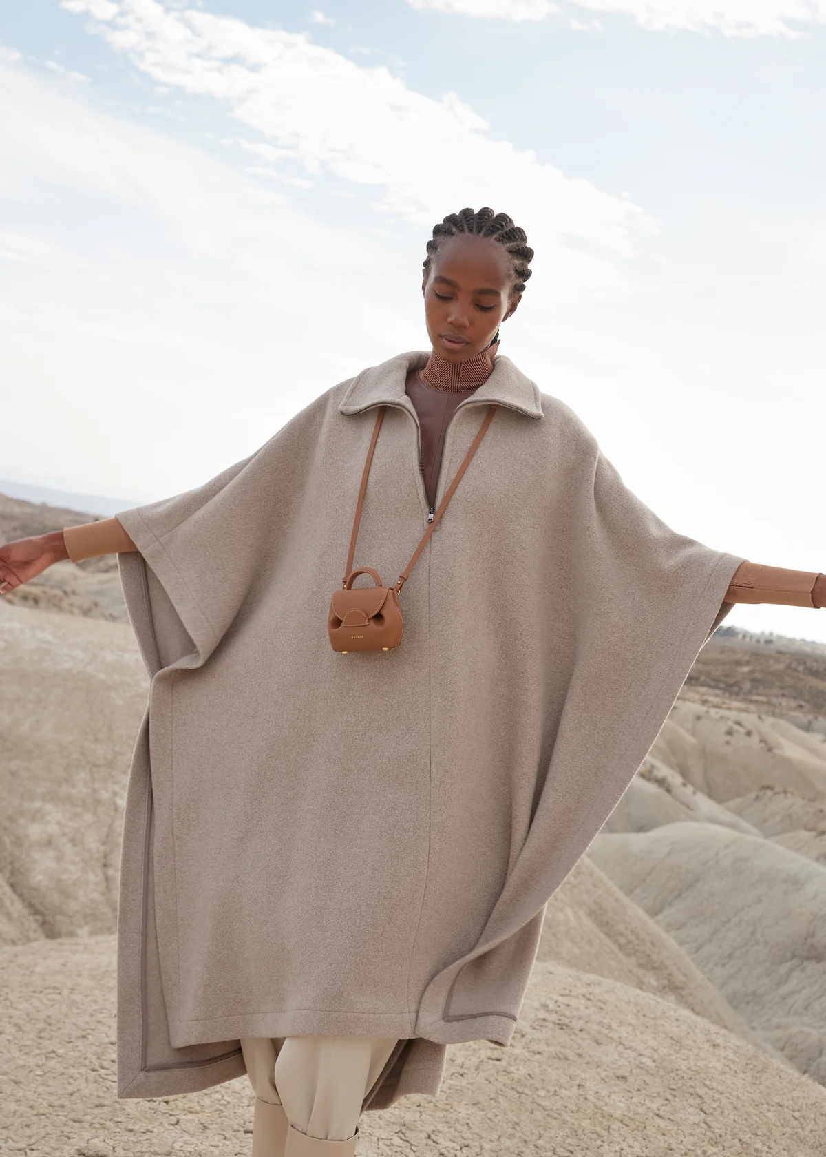 Sac Polène NUMÉRO UN MICRO — Camel Grainé