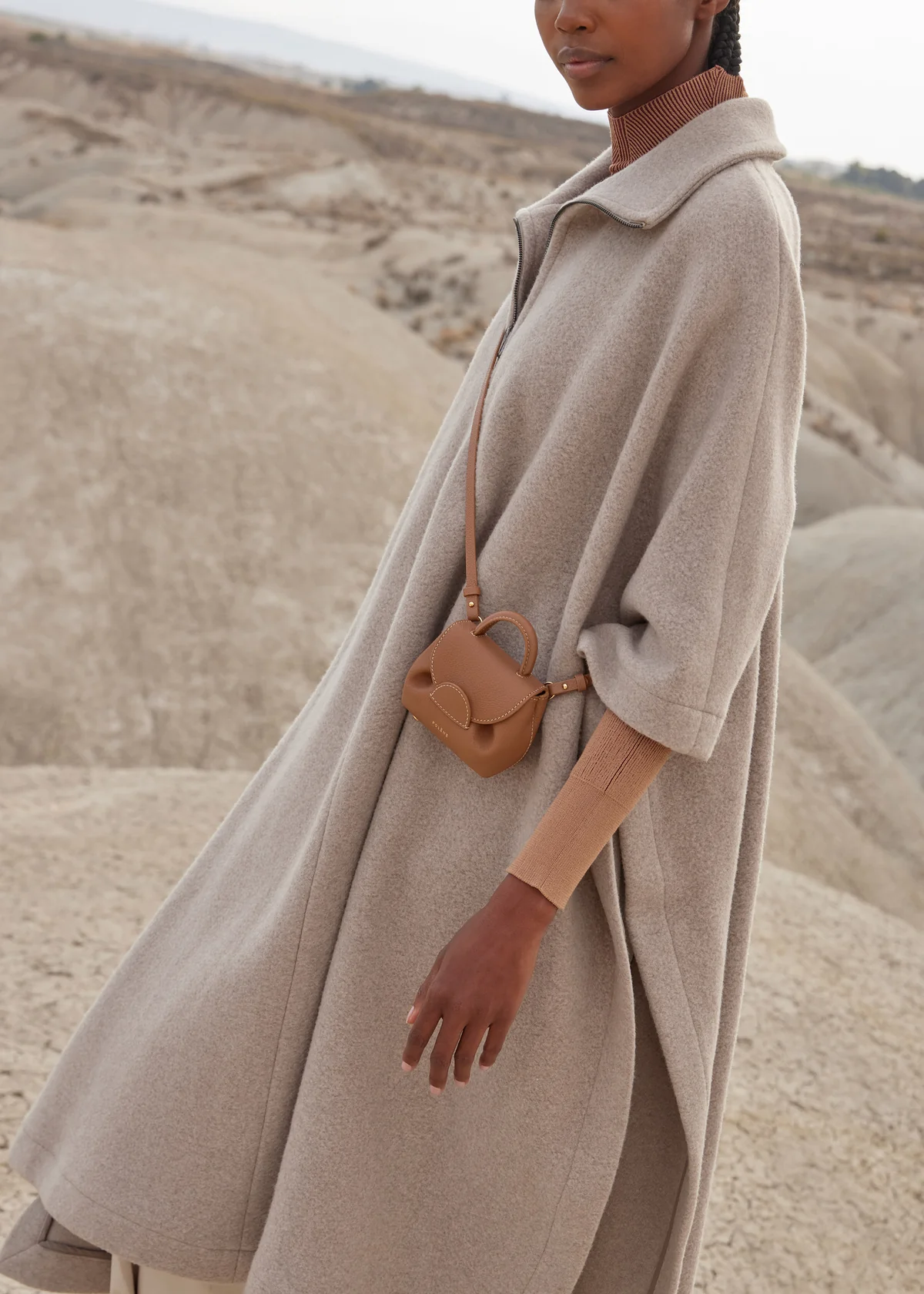 Sac Polène NUMÉRO UN MICRO — Camel Grainé
