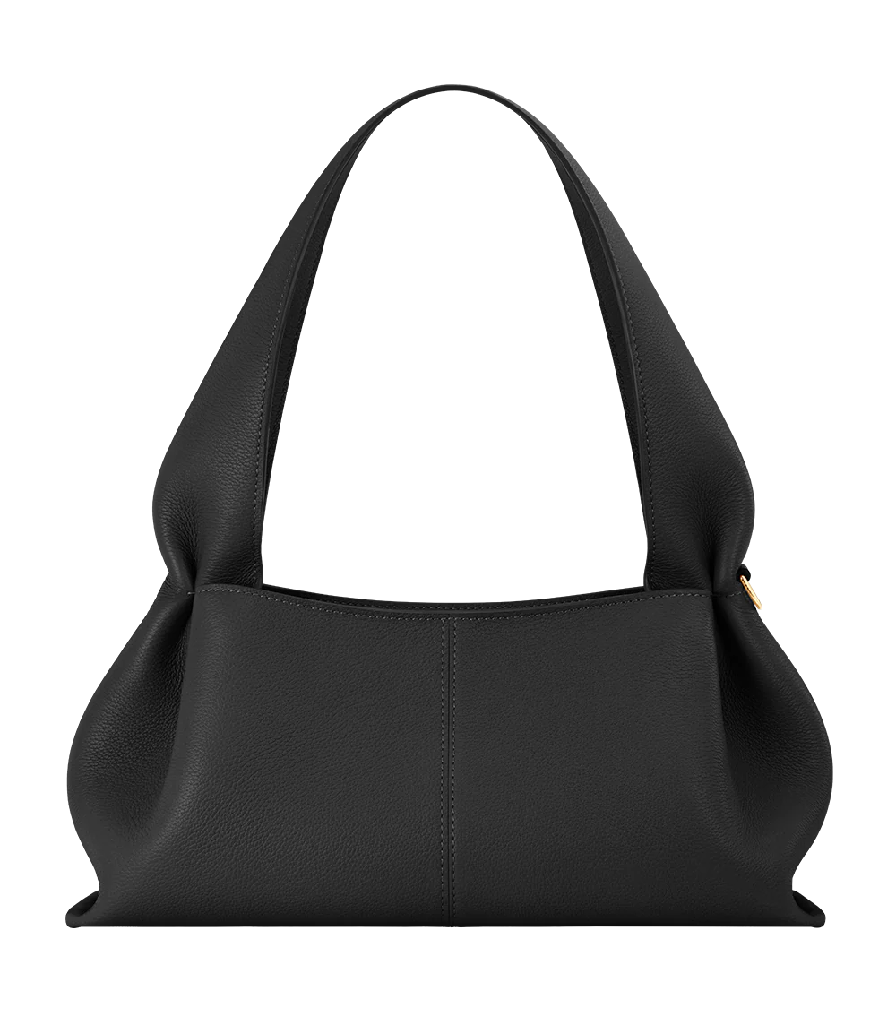 Polène NUMÉRO NEUF EAST-WEST Noir Grainé — sac Polène authentique