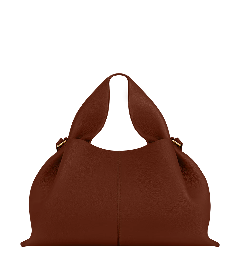 Polène NUMÉRO NEUF Cognac Grainé — sac Polène authentique