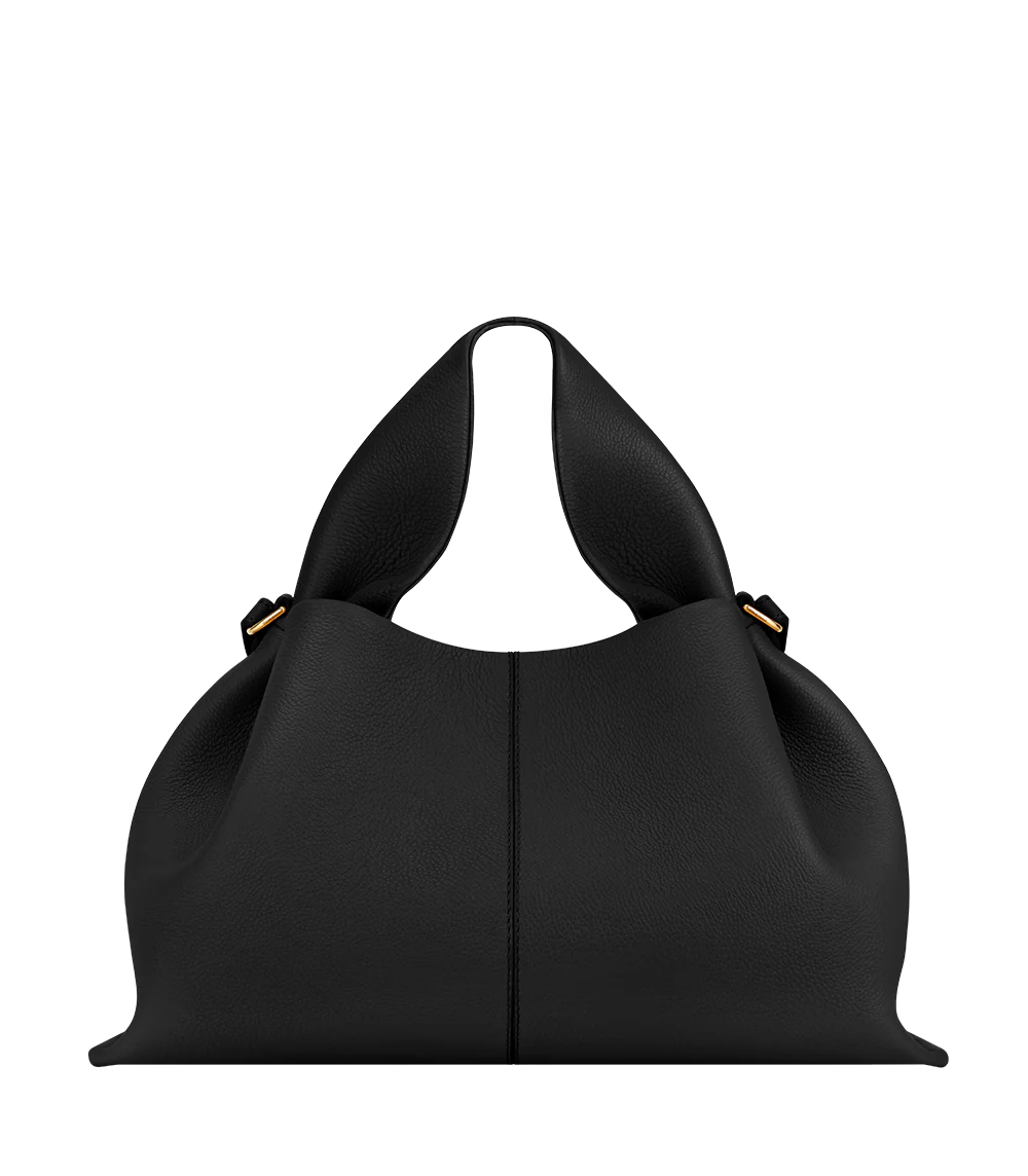Polène NUMÉRO NEUF Noir Grainé — sac Polène authentique