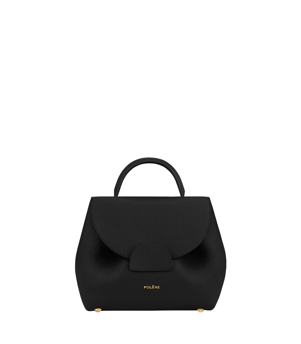 Polène NUMÉRO UN NANO Noir Grainé — authentic Polène bag