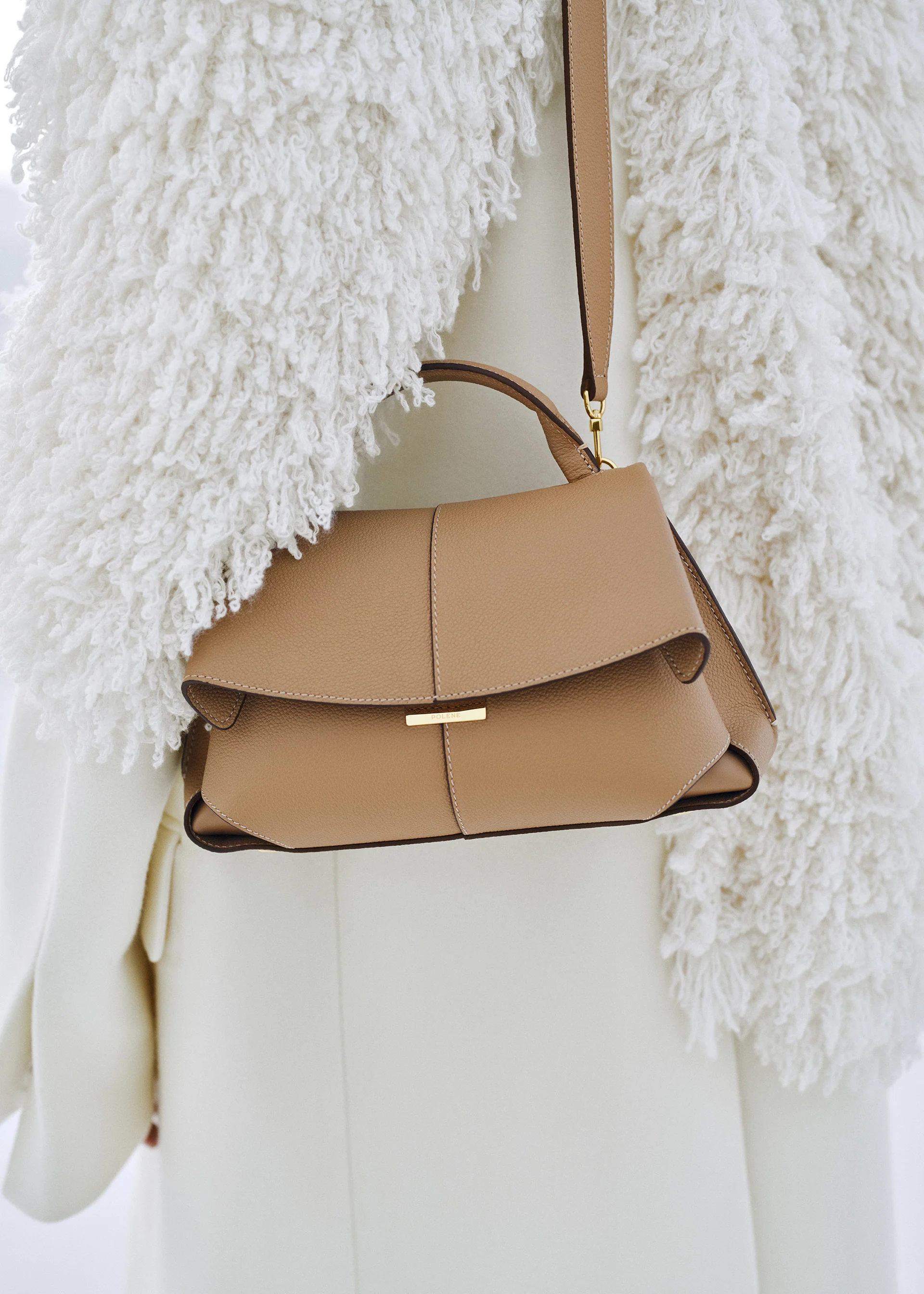 Sac Polène MOKKI MINI — Camel Grainé