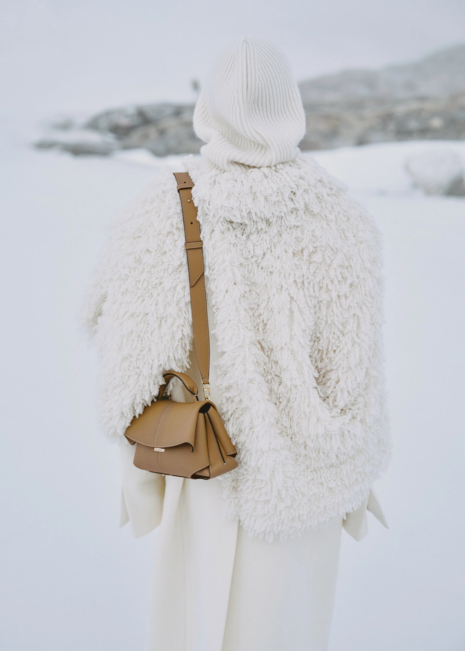 Sac Polène MOKKI MINI — Camel Grainé