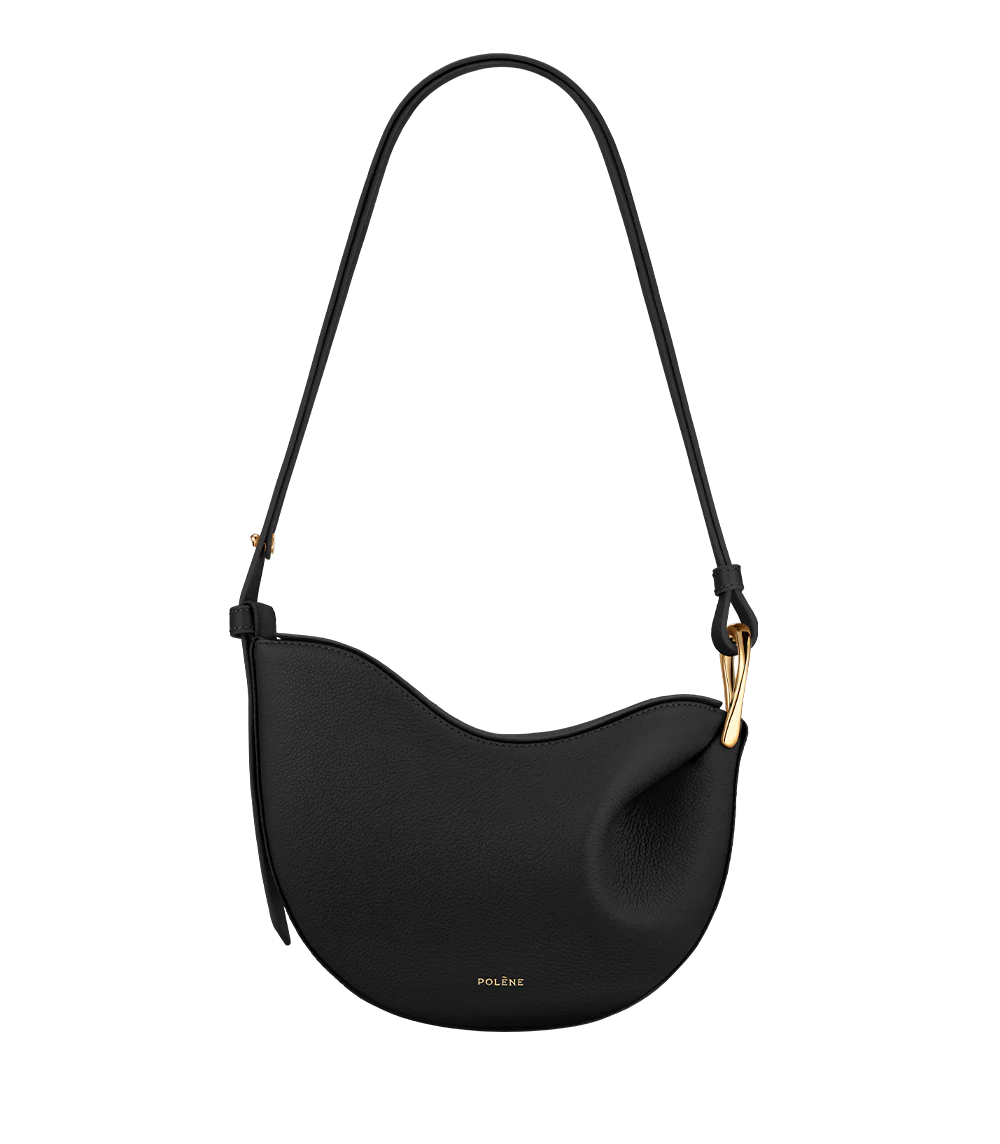 Polène TONCA Noir Grainé — authentic Polène bag